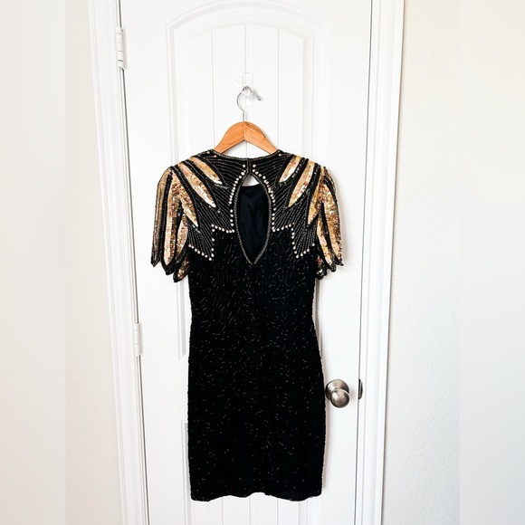 Vintage Stenay Beaded Silk Dress Size Petite 4 - Picture 2 of 2